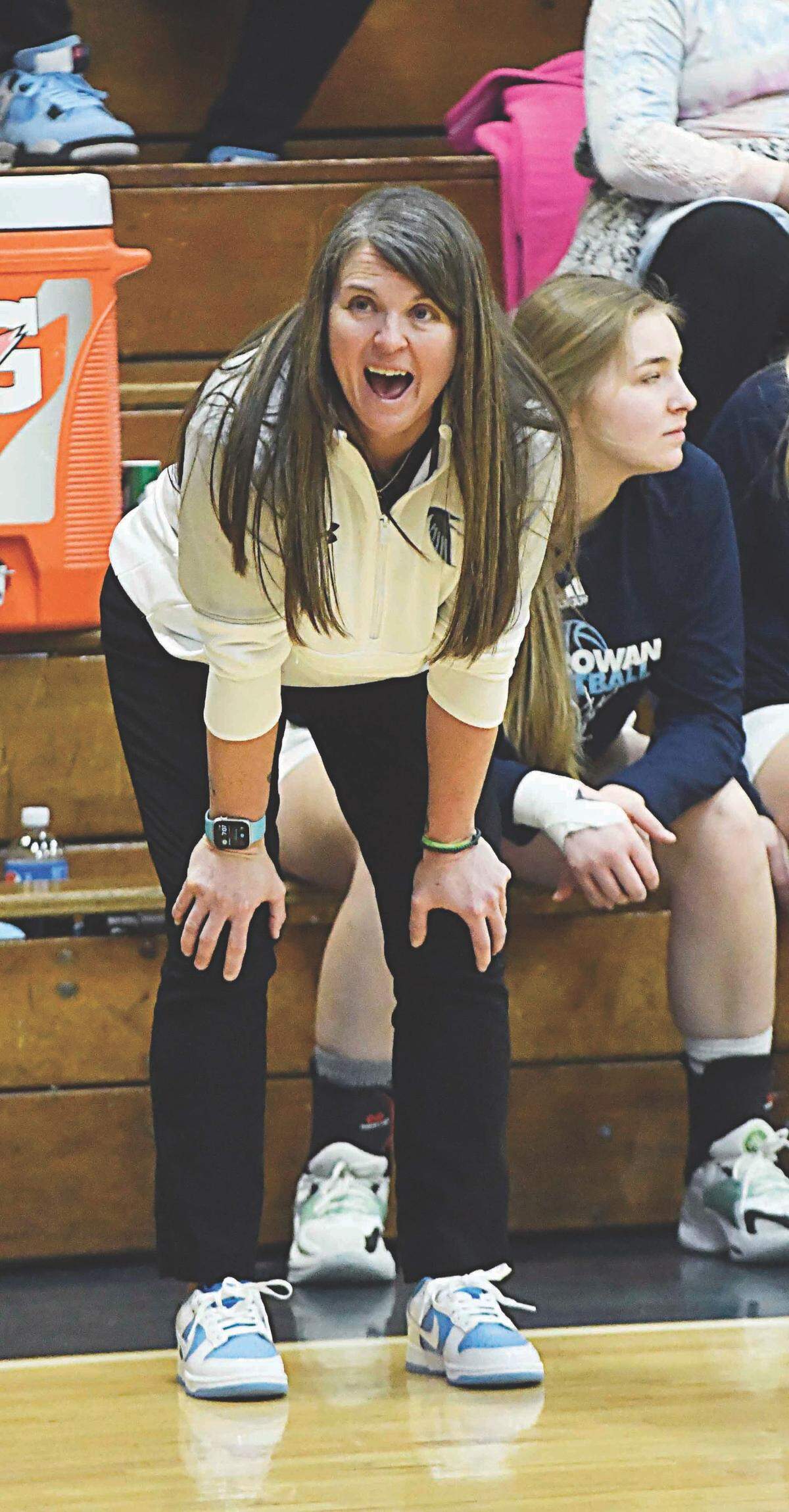 West Rowan’s Coach Ashley Poole., photo by Wayne Hinshaw, for the Salisbury Post