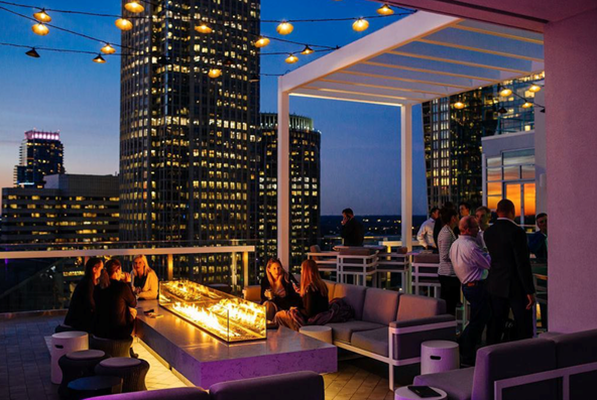 The rooftop party at Nuvole 22 will celebrate New Year’s Eve around the world with a drink ticket, hors d’oeuvres and a dessert station.