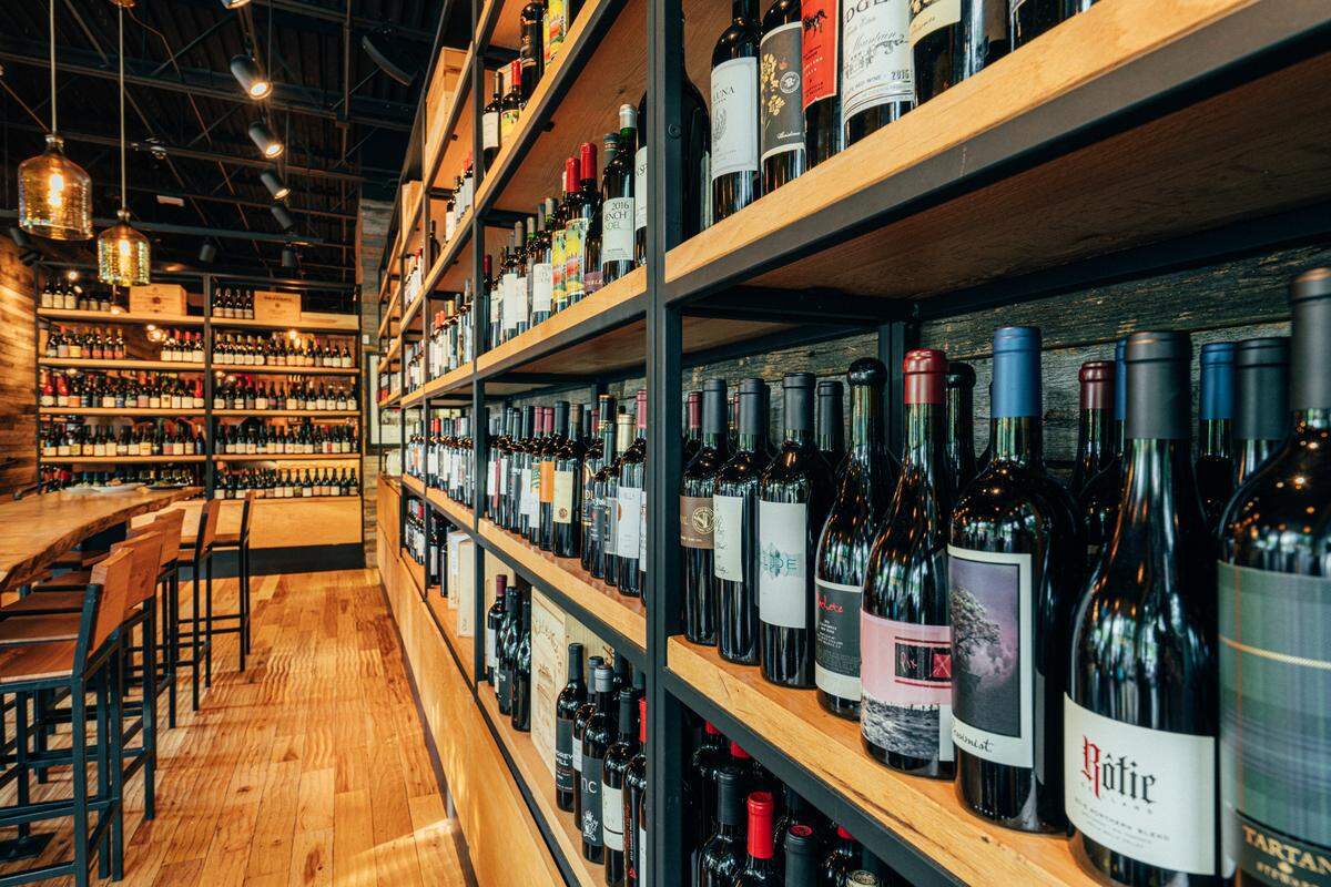 At Foxcroft Wine locations, you can grab dinner and drinks in one spot, with more than 1,500 bottles to choose from.
