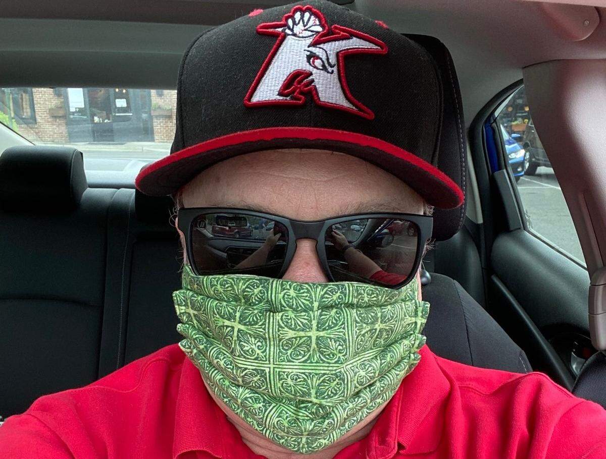 Frank Blacklocke got his mask from Gone Rogue Trading Co.