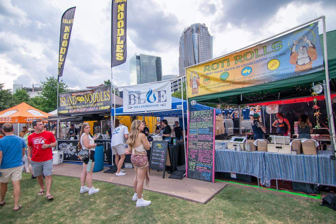 Food at Lovin’ Life Music Fest in Charlotte, NC.