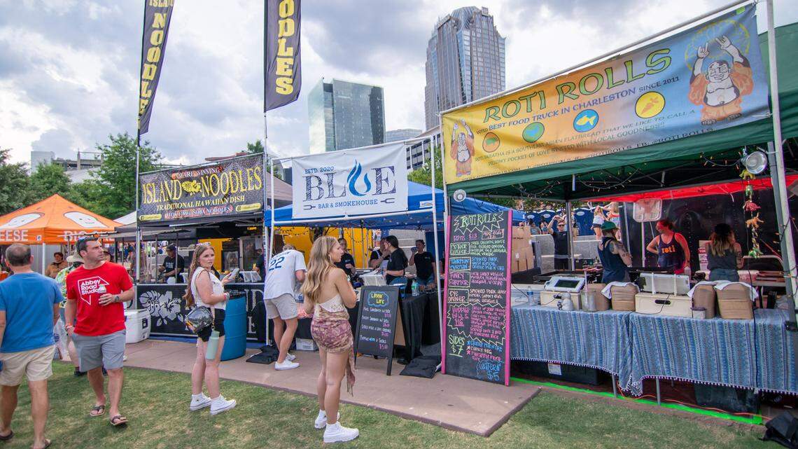 Food at the 2024 Lovin’ Life Music Fest in Charlotte, NC.