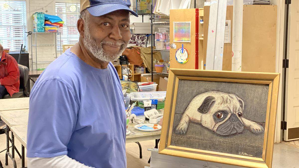 Lewis Patterson of Charlotte served as a combat medic in Vietnam. Back in Charlotte, his PTSD made life difficult. He says that participating in Art for Veterans at McDowell Arts Center in Matthews changed his life.