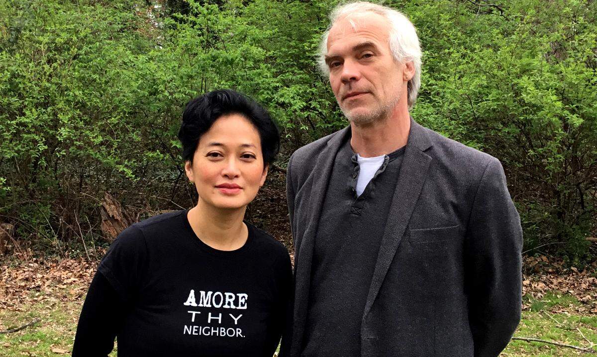 Vietnam War refugee MyLoan Dinh, a visual artist and co-artistic director of "Heaven," and Till Schmidt-Rimpler, artistic director and founder of Moving Poets, work both&nbsp;in Charlotte and in Berlin. 