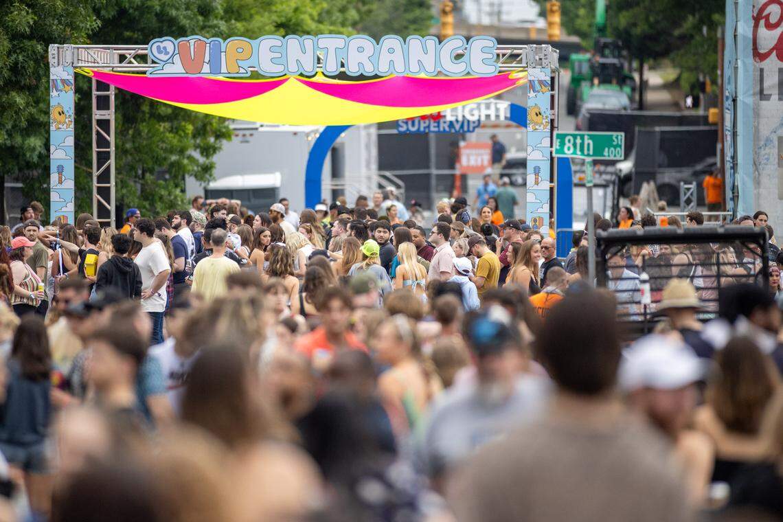 The VIP entrance at Lovin’ Life Music Fest.