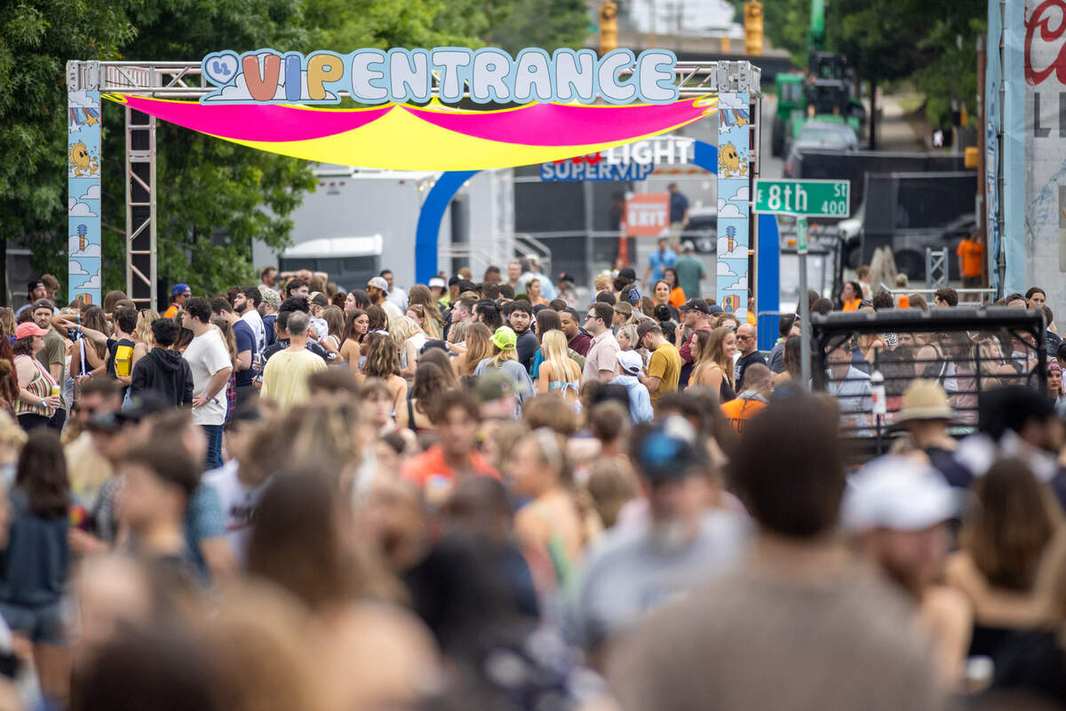 The VIP entrance at Lovin’ Life Music Fest.