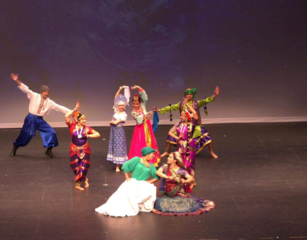 A highlight of the annual Dances of India performance is “Unity in Diversity,” a dance number showing links between Indian culture and other world traditions.