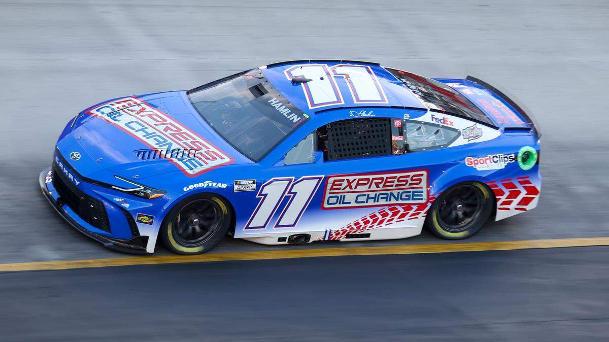 Mar 16, 2024; Bristol, Tennessee, USA; NASCAR Cup Series driver Denny Hamlin (11) during qualifying for the Food City 500 at Bristol Motor Speedway.