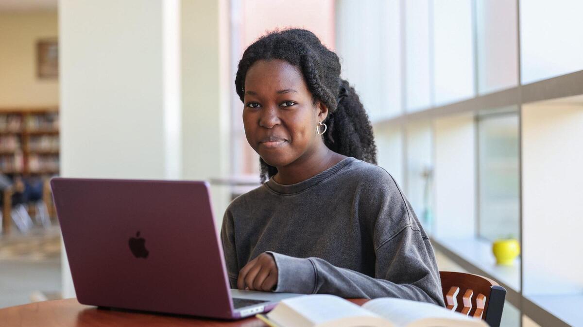 Gabrielle Jumah, a 12th grader at William Amos Hough High School, has perfect attendance since she was in first grade. “My mom, she has always emphasized having perfect attendance,” says Jumah. “I stayed away from getting sick, and I am going to school everyday. It’s easier to get extra help after being here everyday than having to catch up and get extra help.”