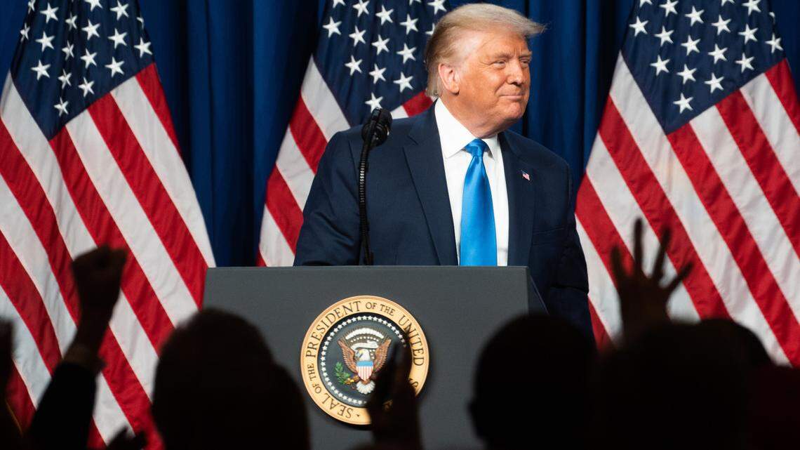 In Charlotte, Trump touts record, blasts Democrats in nearly hour-long speech