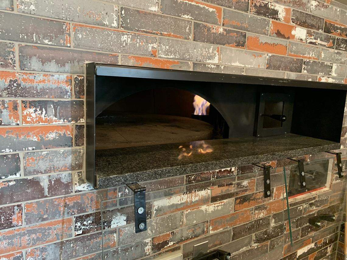 Stone Fired Social’s pizza oven.