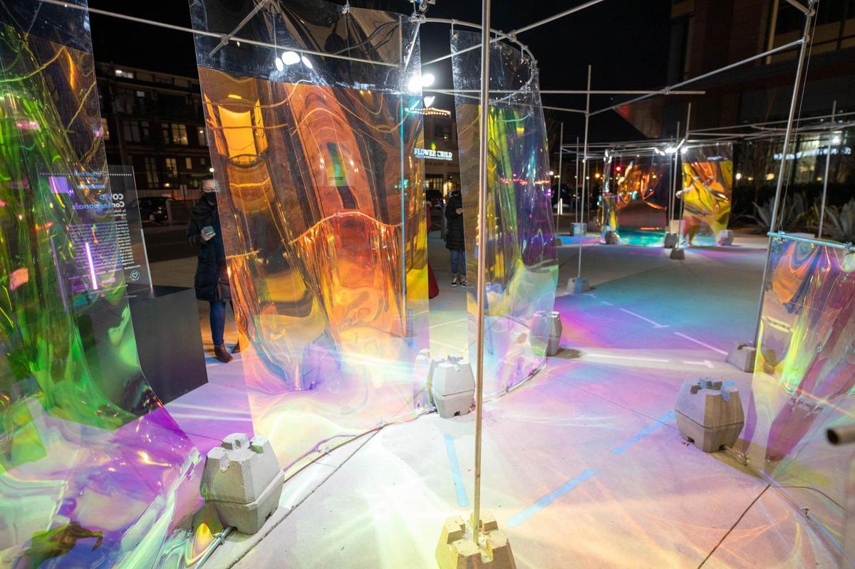In 2021, the “I Heart Rail Trail: Lights” exhibit included a display called “Covid Confessionals” by Rachel Dickey.