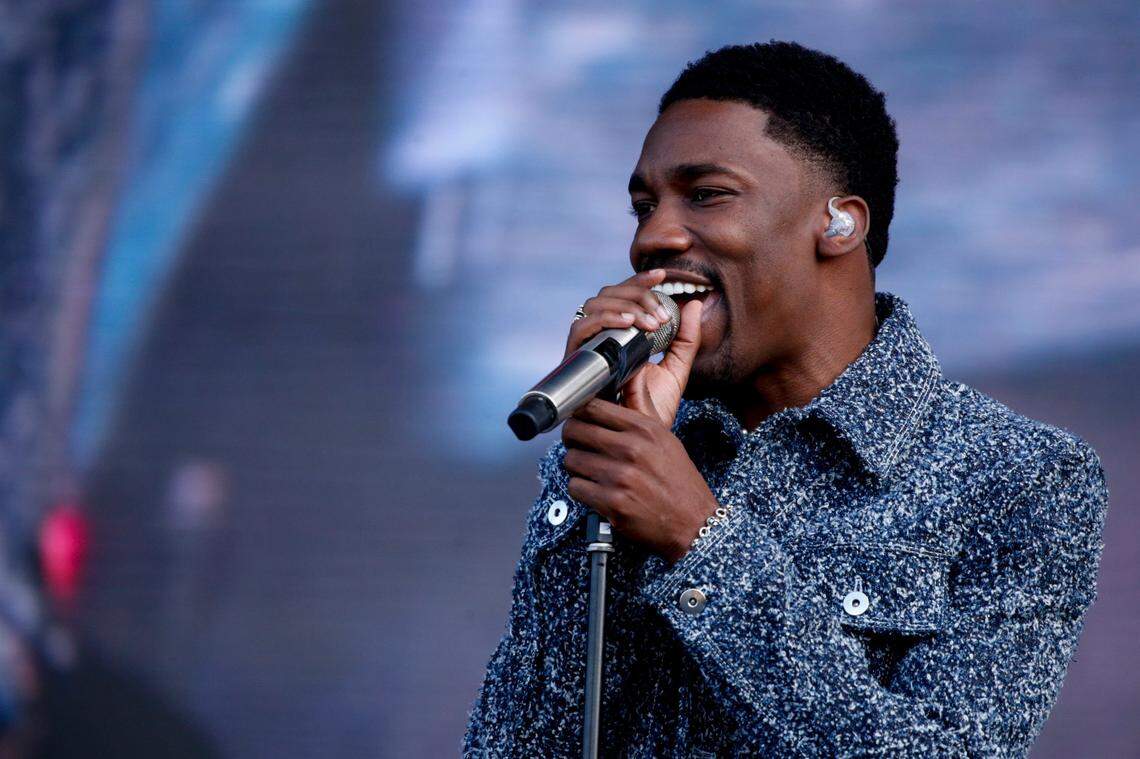 Giveon, photographed while performing at a festival in London earlier this month.