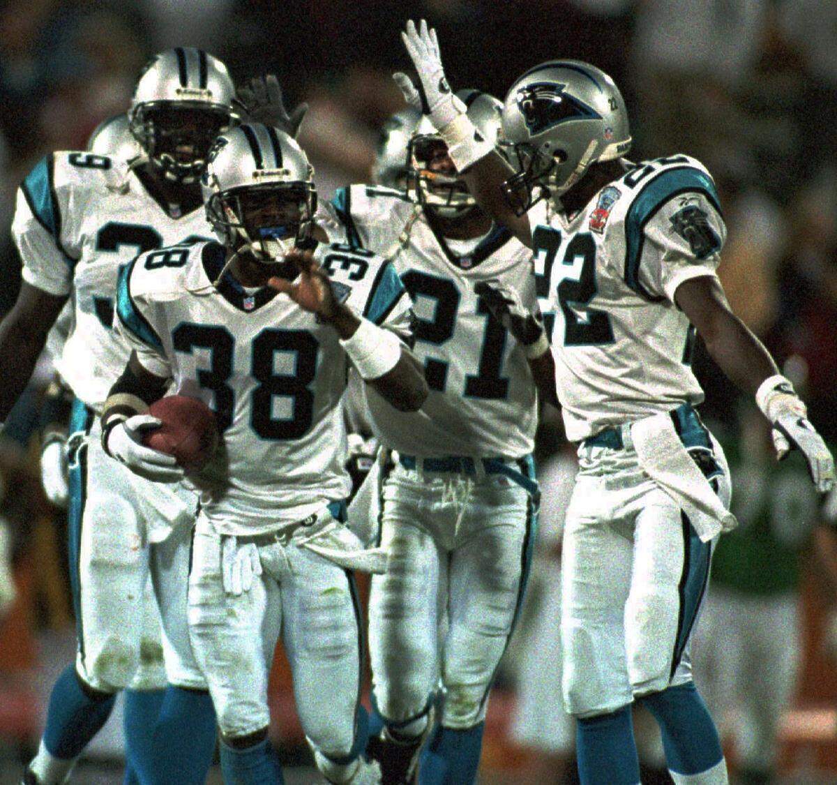 On Oct. 15, 1995, the Carolina Panthers got their first win in franchise history. An interception by rookie Tyrone Poole – the first of his career – helped secure the win against the New York Jets.