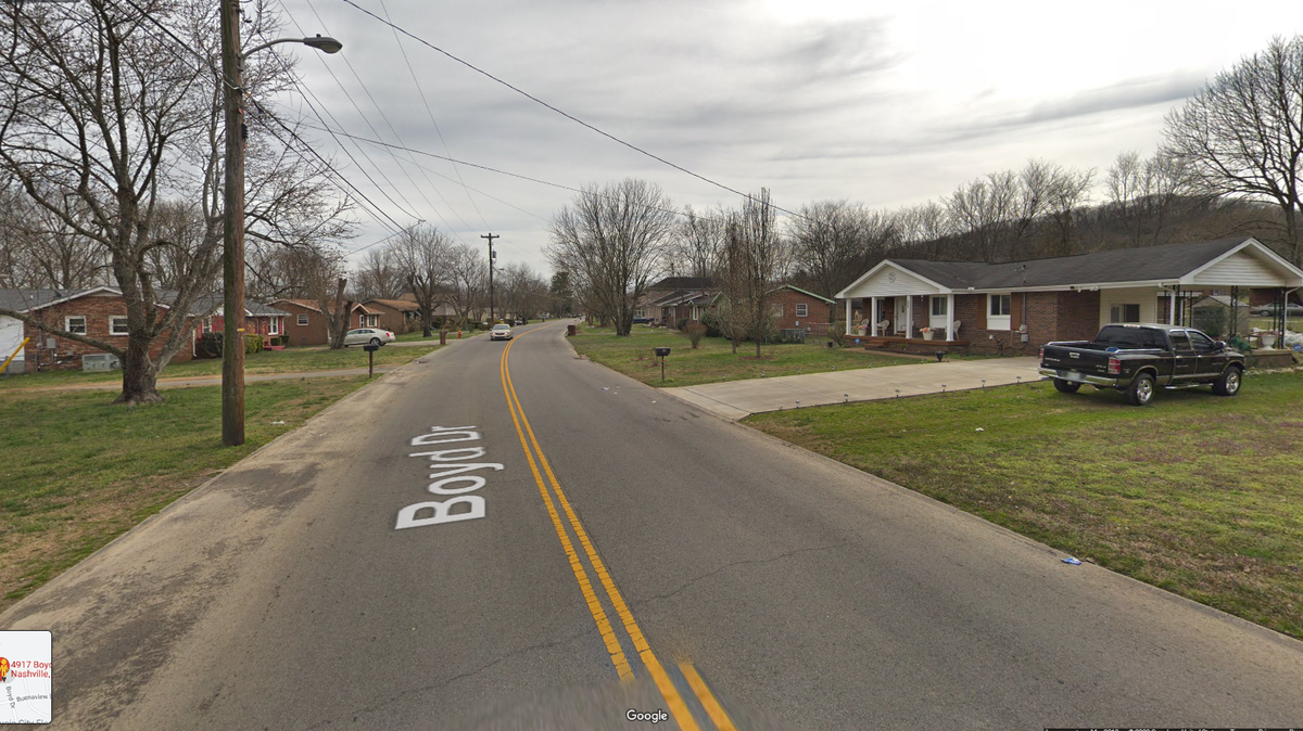 Homicide detectives were called to a home on Boyd Drive in Nashville, Tennessee, following a domestic dispute that involved a flat-screen TV.