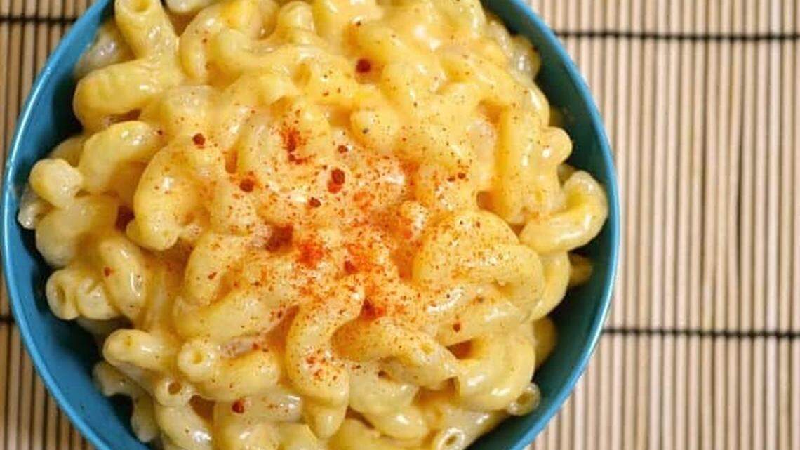 The mac and cheese at Dee’s Vegan To Go is gluten-free and soy-free.
