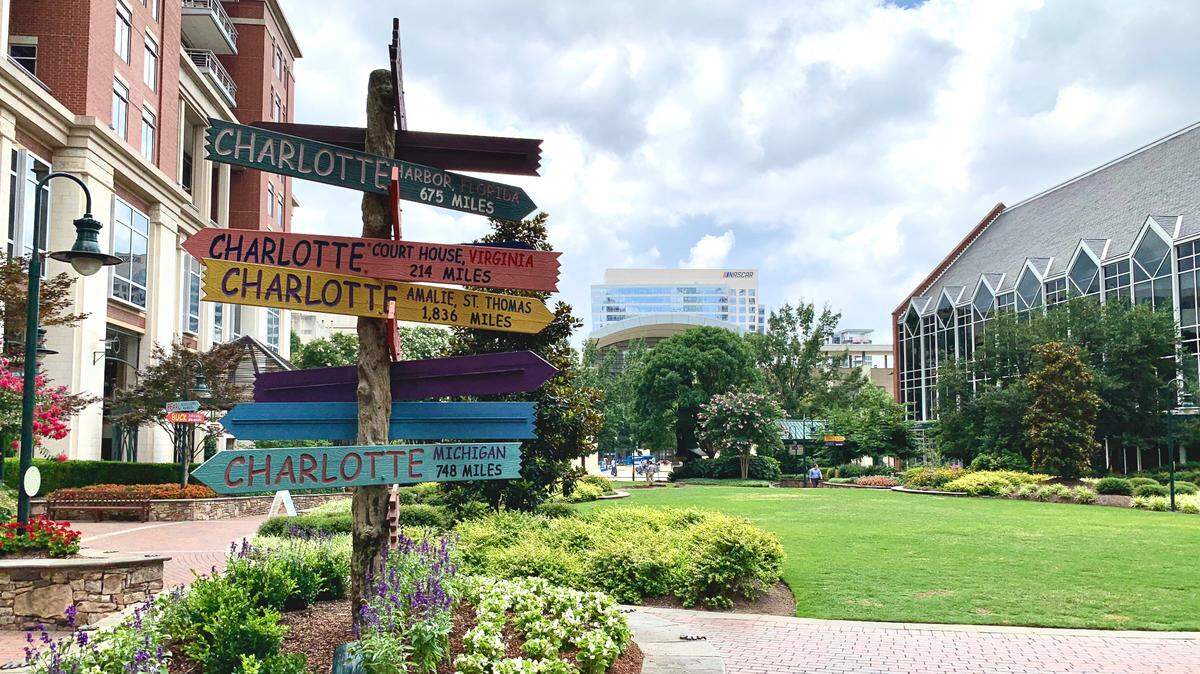 The Green is a 1.5-acre park adjacent to St. Peter’s Catholic Church in uptown Charlotte.
