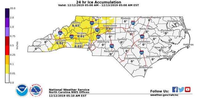 NC forecast: freezing rain, winter weather advisory issued | Charlotte ...
