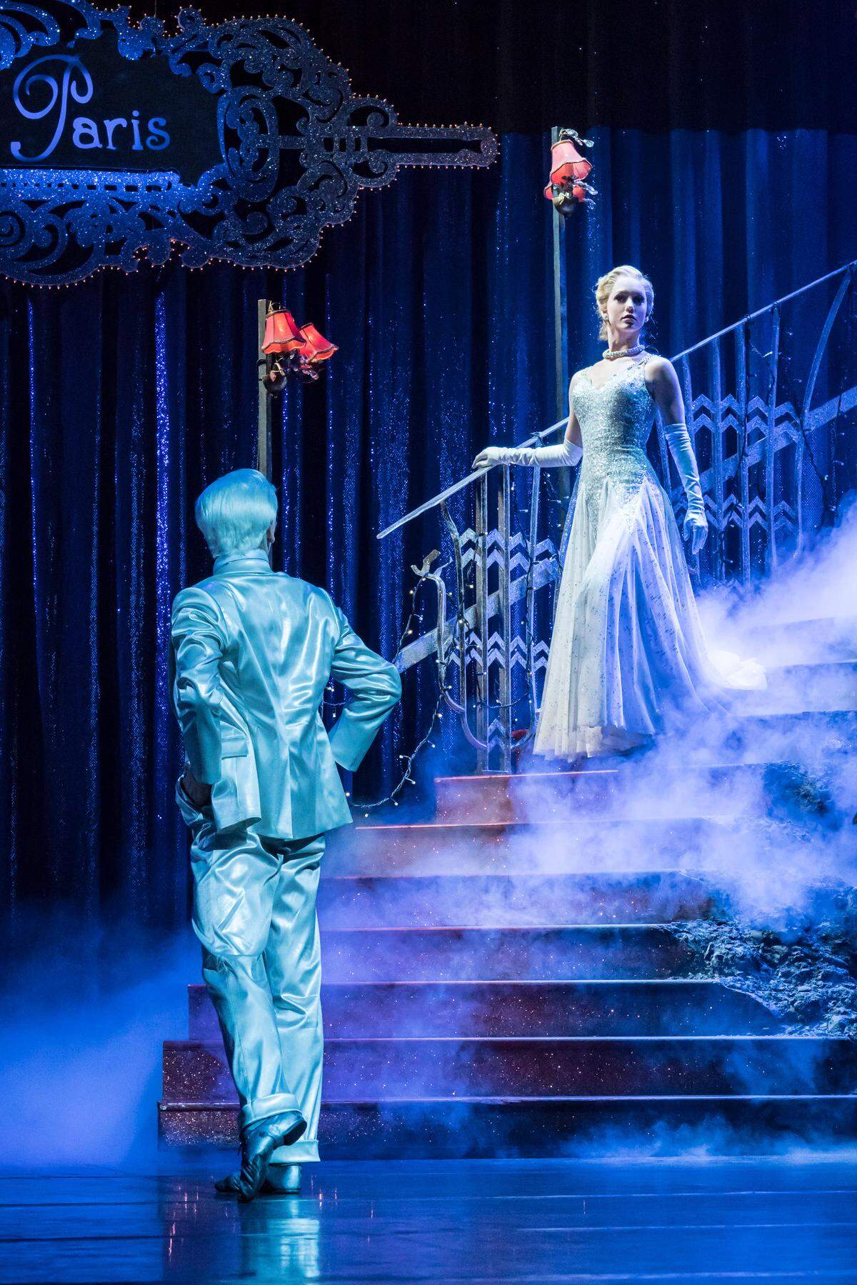 “Matthew Bourne’s Cinderella” at London’s Sadler’s Wells Theatre, with Liam Mower as the Angel/Fairy Godfather, and Ashley Shaw in the title role.