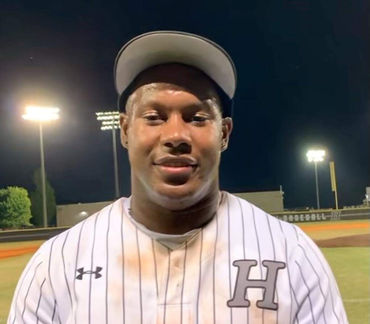 Hough High baseball player Jamison Funderburk