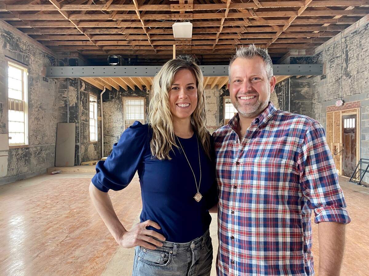 Jamie and Jeff in late February at Supperland. “We had no idea what was about to happen,” Brown said about the coronavirus.
