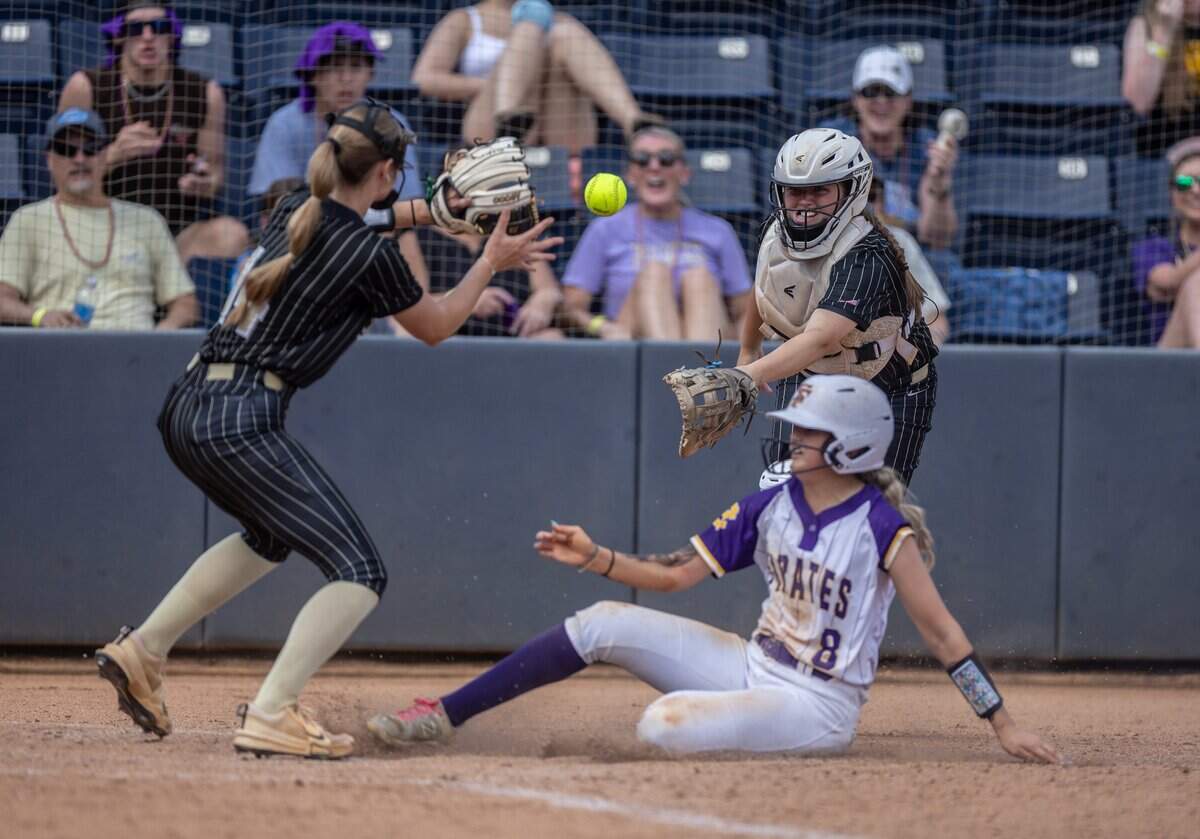 Corinth Holders Pirates’ Kendyl Bledsoe makes a run against the Providence Panthers at UNCG in Greensboro, North Carolina, on Thursday, May 28, 2026.