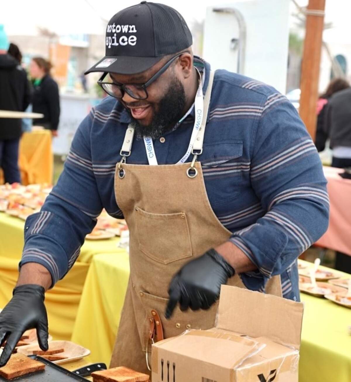 Chef and owner Daryl “DC” Cooper of Jimmy Pearls.