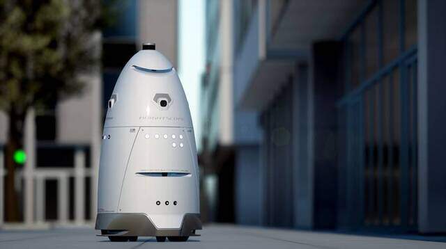 Robot fighting crime, providing security in uptown Charlotte ...
