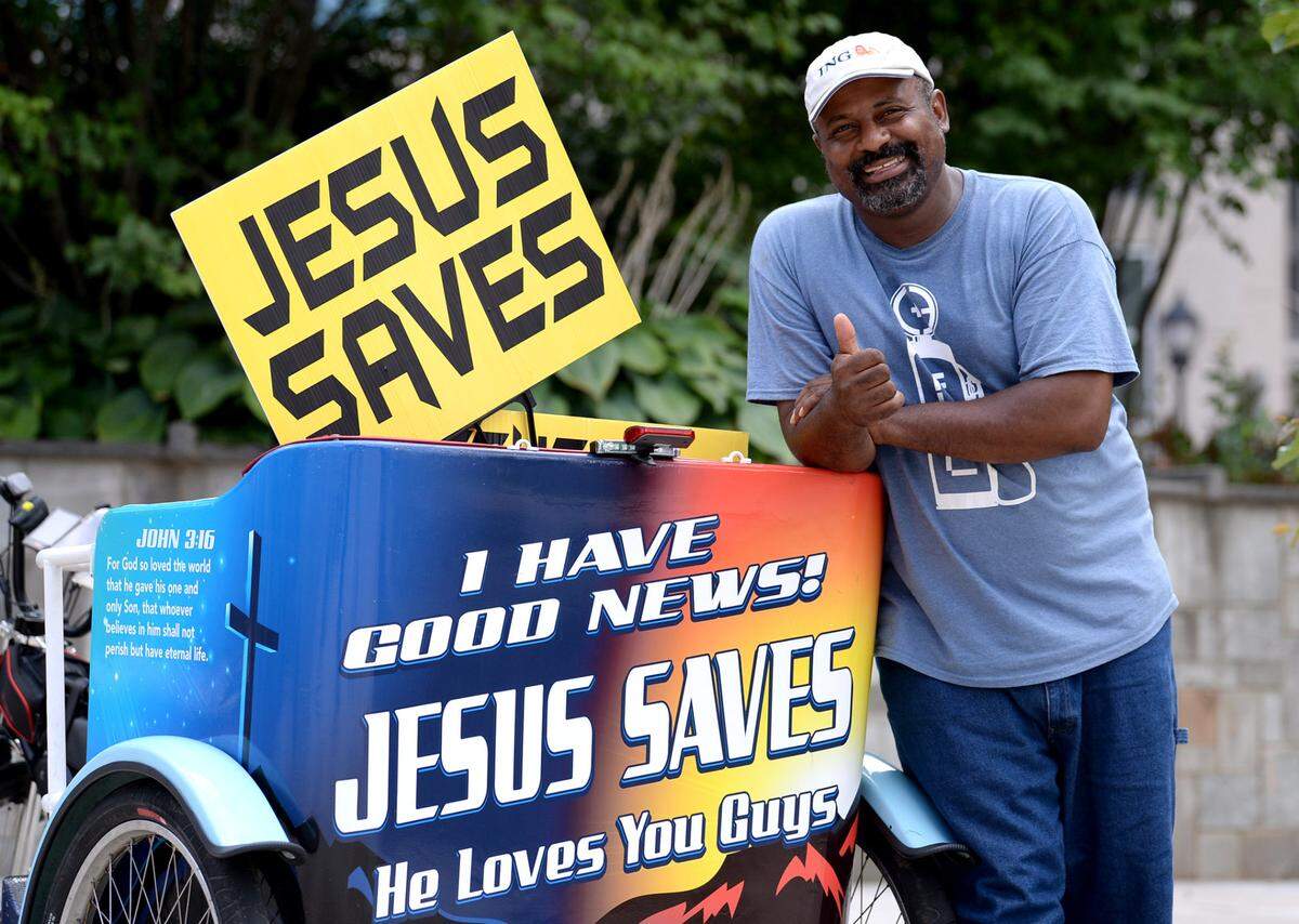 “I tell people I got a big mouth ‘cause I got a big God, and I gotta tell it,” Sam Bethea says.
