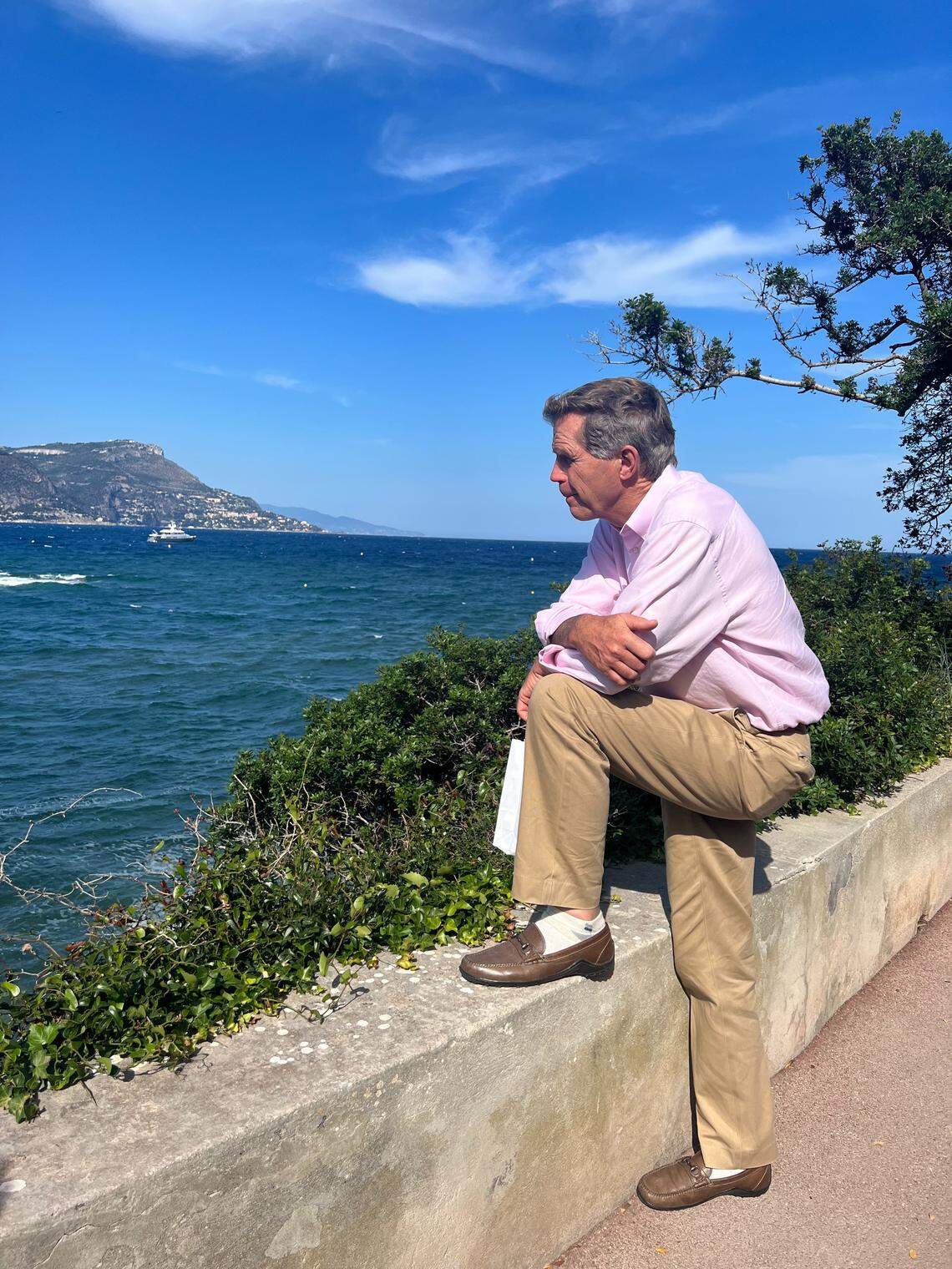 Scott Davenport on a family trip to France in 2023.