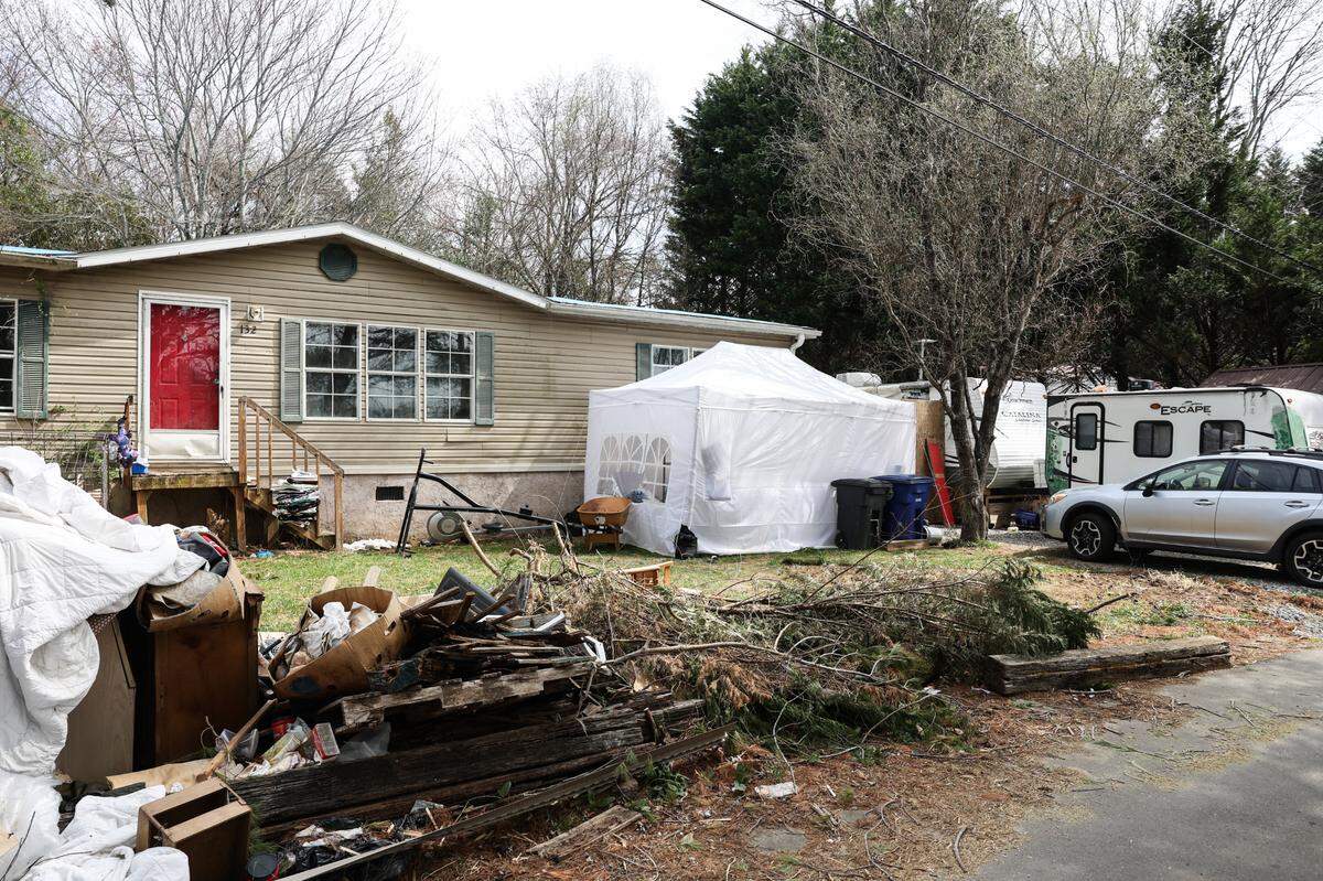 Delia Bayley’s Black Mountain home has irreparable damage caused by flooding.