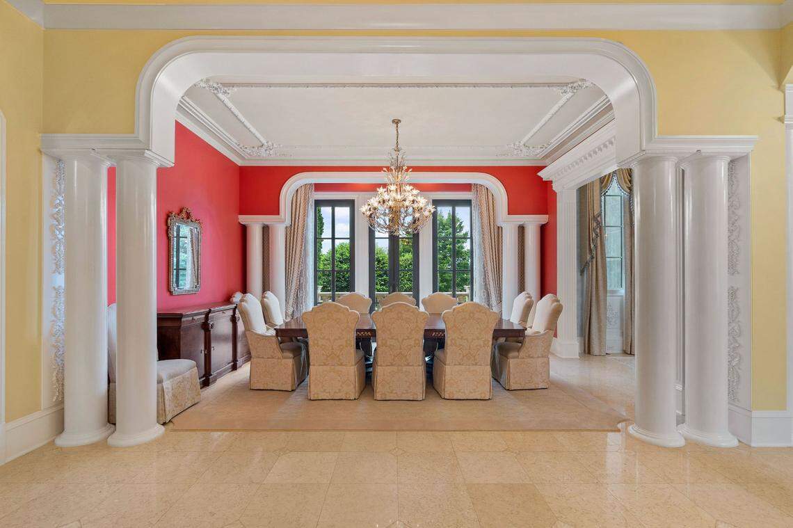 Most every room in Robert and Sonya Stevanovski’s waterfront mansion has a view of Lake Norman.