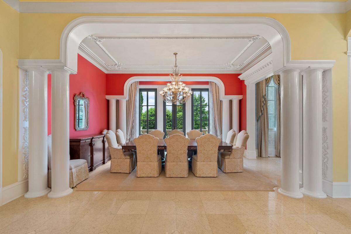 Most every room in Robert and Sonya Stevanovski’s waterfront mansion has a view of Lake Norman.