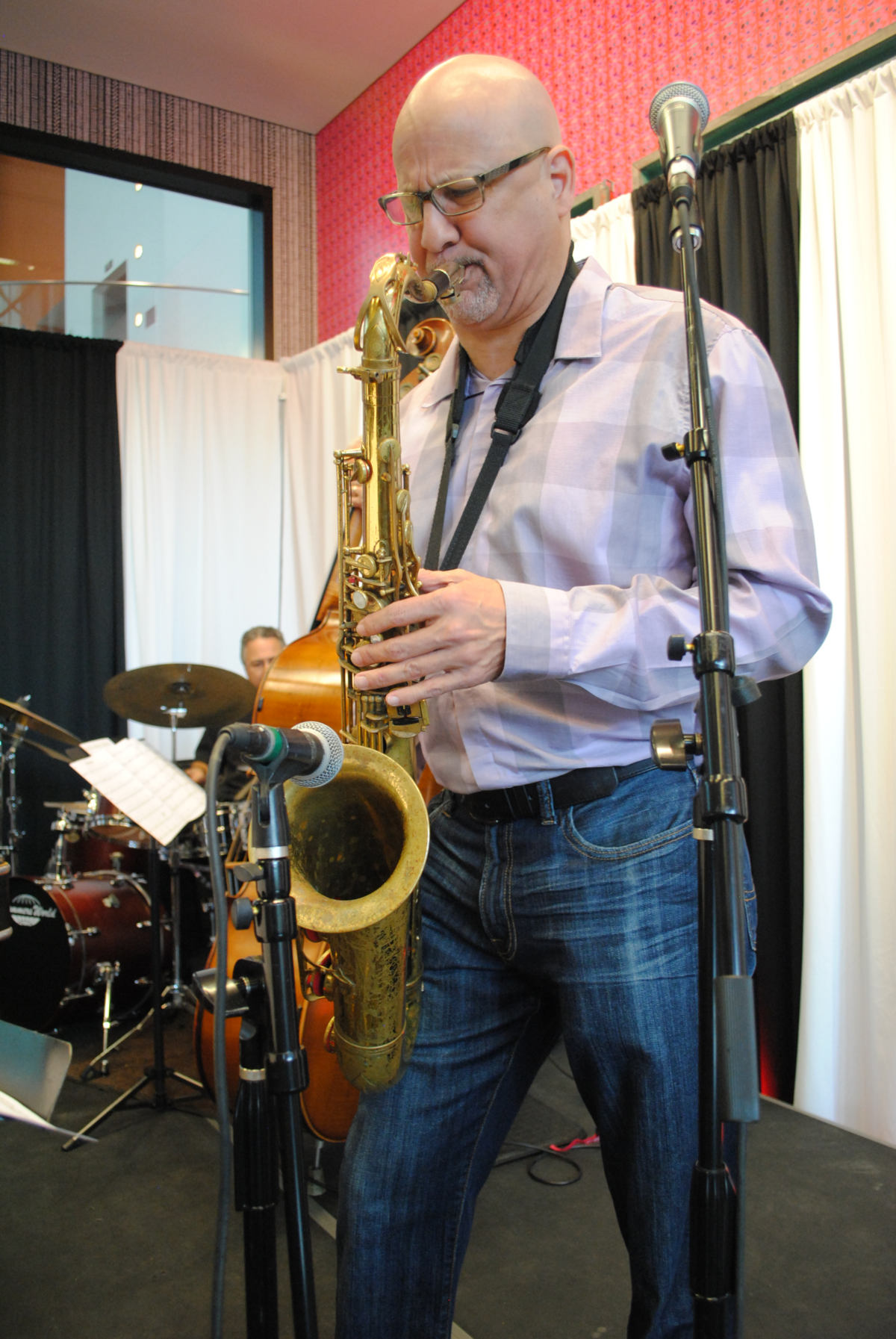 Ziad Rabie is a Charlotte saxophonist whose quartet anchors the monthly Jazz at the Bechtler series. The Queen City’s longest running monthly jazz series has drawn sell-out crowds of 400. The next concert is the series is June 7 and features Latin jazz.