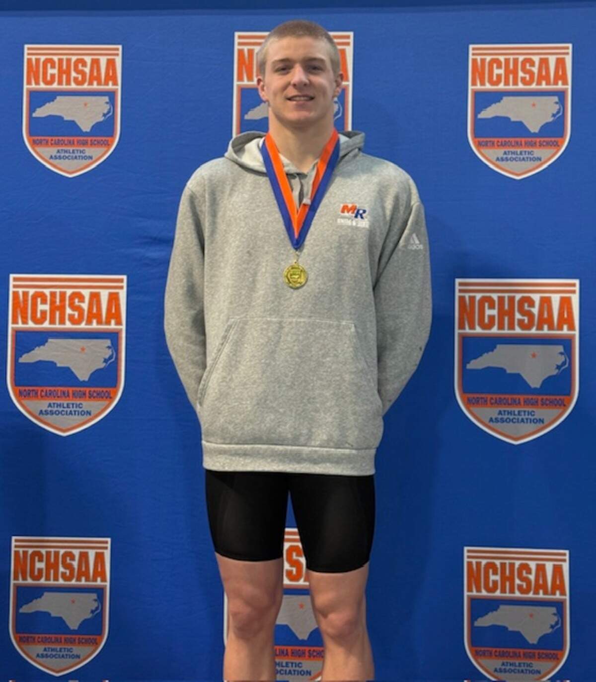 Marvin Ridge High’s Michael Rice is The Observer’s boys’ swimmer of the year for the 2025-26 season.