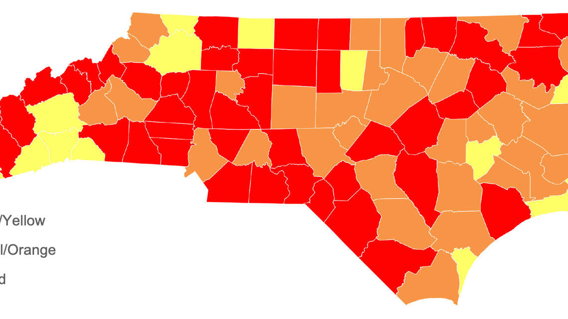 Mecklenburg COVID-19 trends worsen. NC imposes new statewide curfew