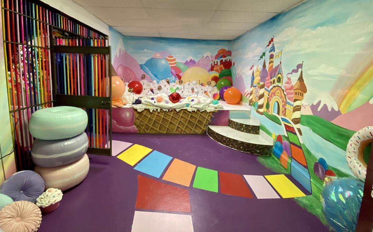 The Candyland room at Portal CLT.