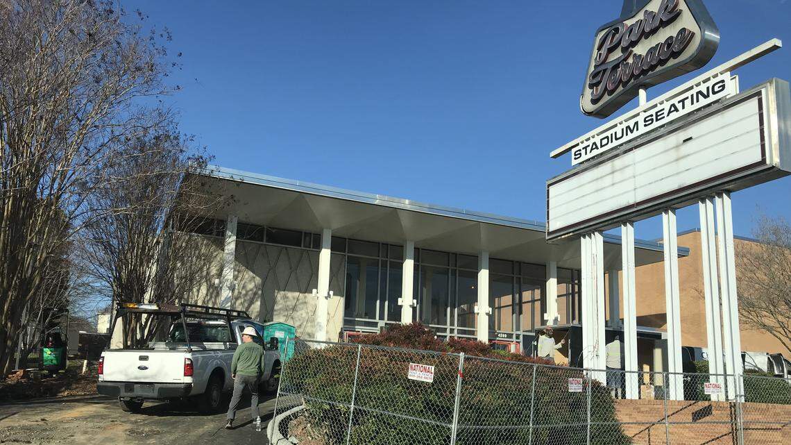 A new AMC-owned movie theater will open in the old Park Terrace spot at Park Road Shopping Center. The theater is currently undergoing renovations.