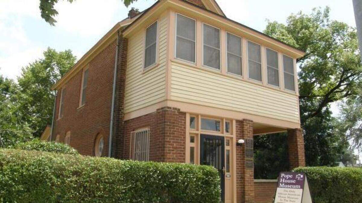 Dr. Manassas Thomas Pope, a free black man born in 1858, built his house in Raleigh in 1901.