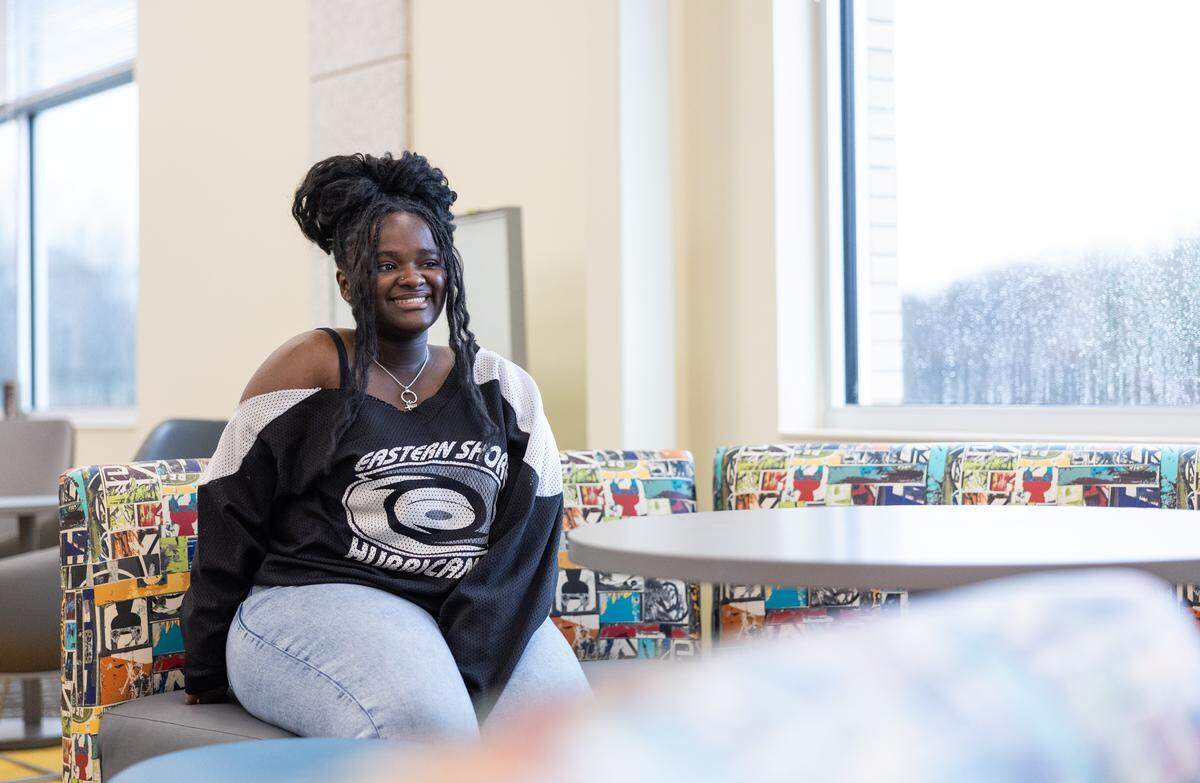 Nyla Martin poses for a portrait at Northwest School of the Arts in Charlotte, N.C., on Friday, February 20, 2026. Nyla made it to Hollywood after her audition on American Idol