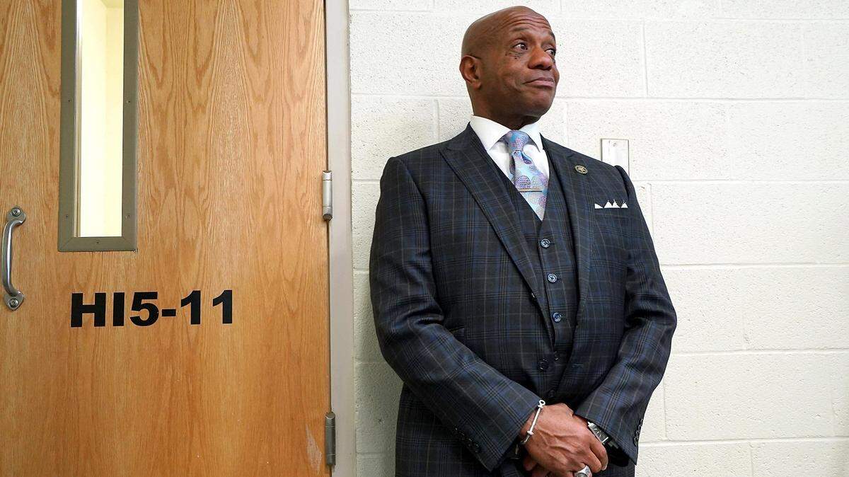 Mecklenburg County Sheriff Garry McFadden at the Mecklenburg County Juvenile Detention Center in Charlotte, on Feb. 5, 2020.