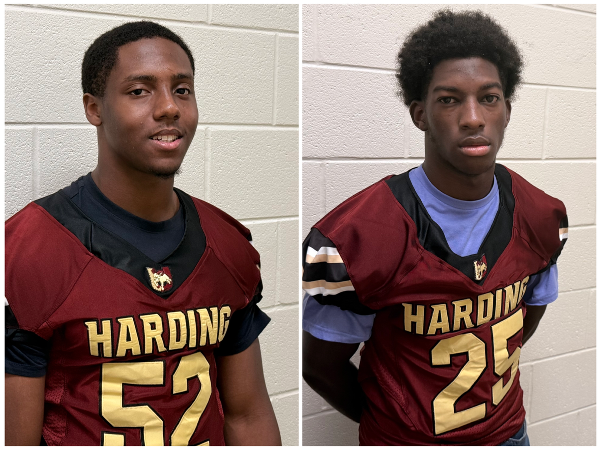 Harding High’s Bralen Banks (left) and Lebron Alford make big sacrifices just to get to school daily.