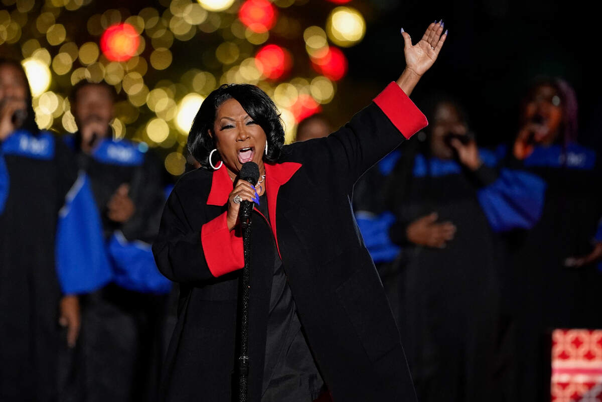 Grammy winner Patti LaBelle, shown at the National Christmas Tree lighting ceremony in December, will perform in Charlotte this week.