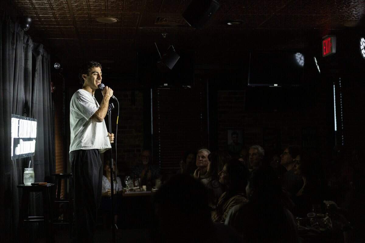 Emil Wakim performs at The Comedy Club at Duckworth's in Charlotte, N.C., on Thursday, May 14, 2026.