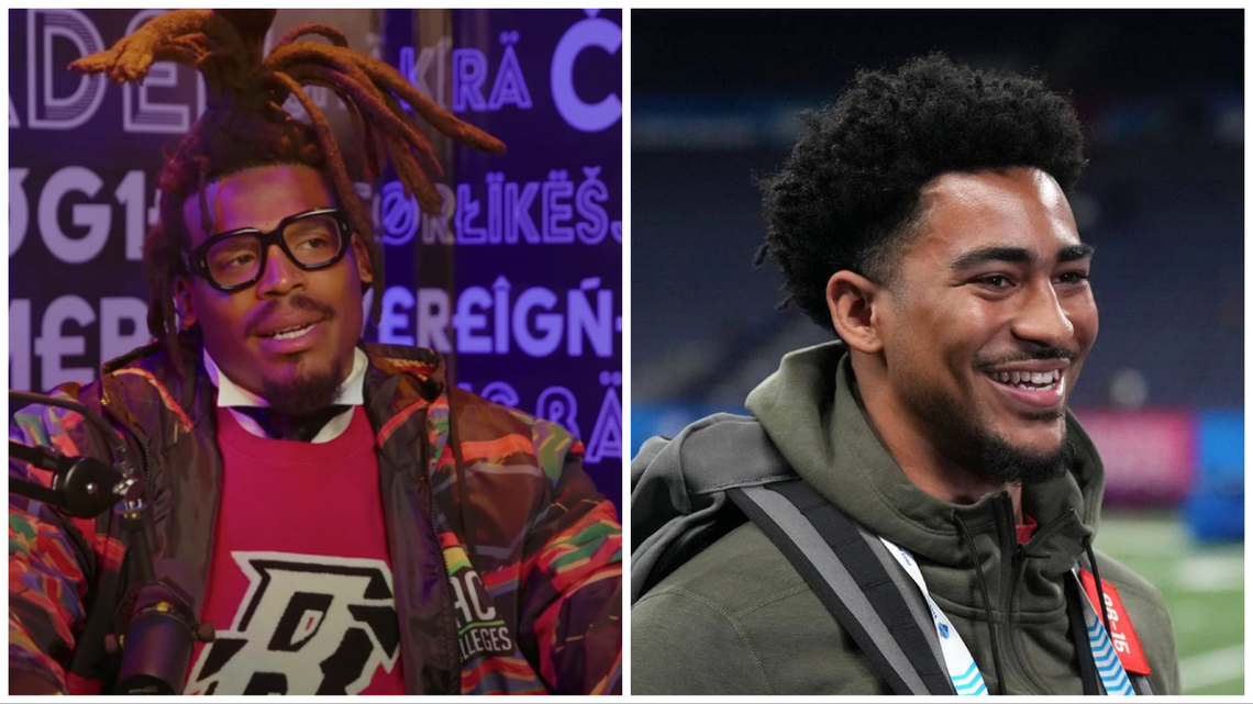 Former Carolina Panthers QB and No. 1 overall draft pick Cam Newton talked about potential Panthers No. 1 draft pick Bryce Young on a YouTube video this week