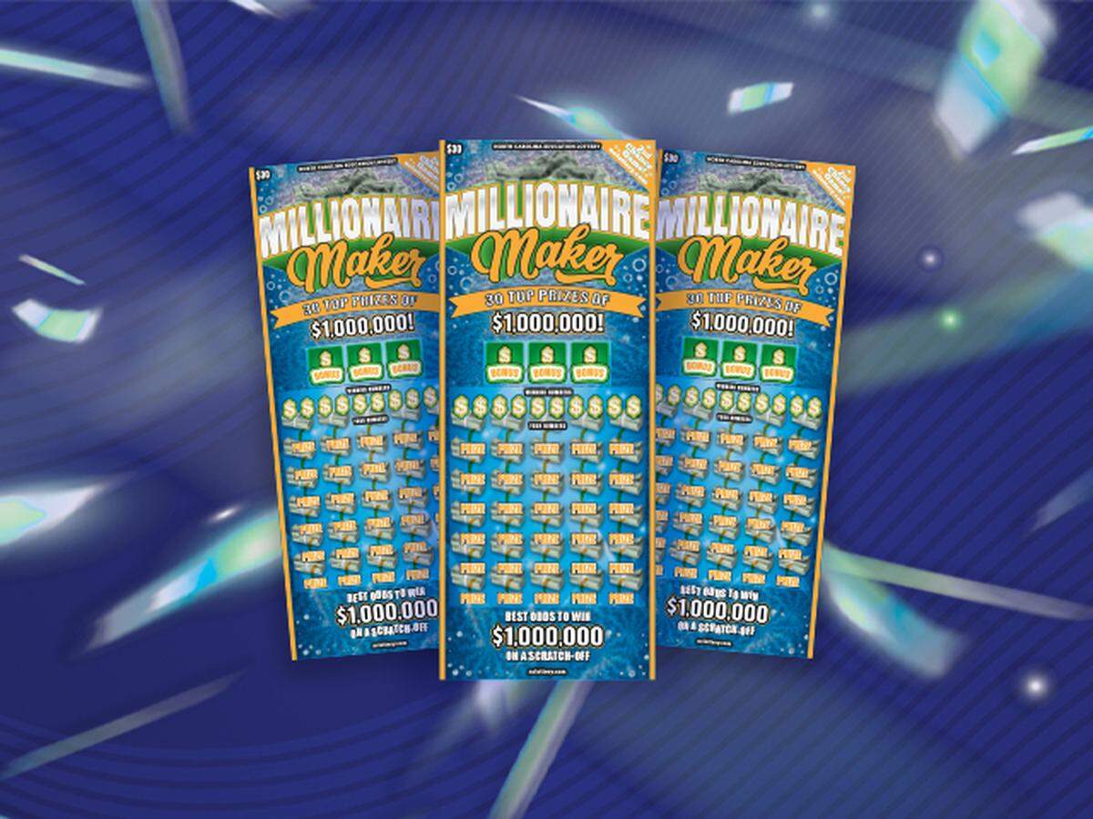 A Charlotte man scored a $1-million prize on a $30 Millionaire Maker ticket he bought claim at Food Lion on East Roosevelt Boulevard in Monroe, lottery officials said on Monday, Sept. 12, 2022.