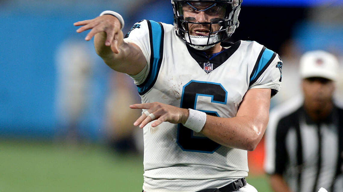 Panthers QB Baker Mayfield said desire to defeat Browns is real, fiery quote is not
