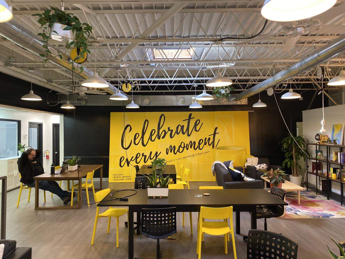 Find the Celebrate Every Day mural at Hygge, 1776 Statesville Ave. in Camp North End.
