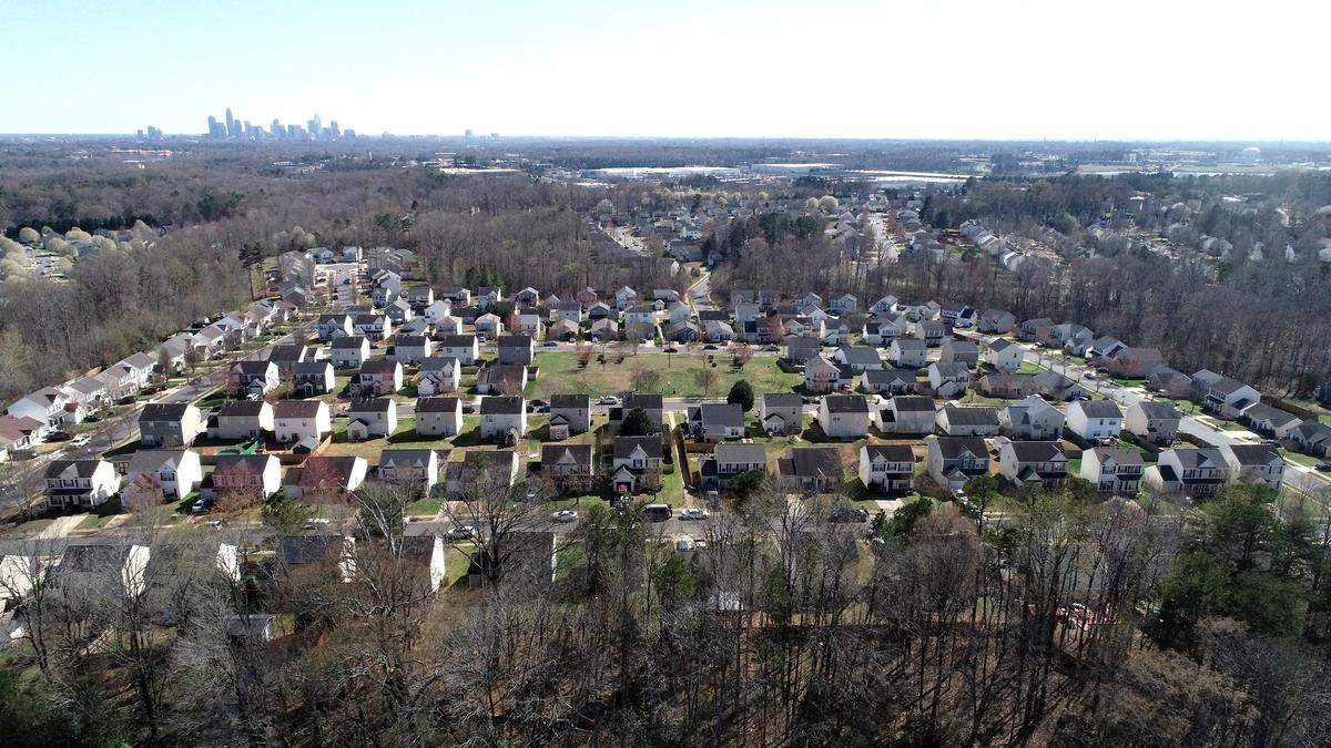 Institutional investors have been buying home in the Charlotte region for years, including in subdivisions like this one in the Crandon Drive and Peachwood Drive area. But there are a few ways you can tell if you’re renting from one of these large corporate companies.
