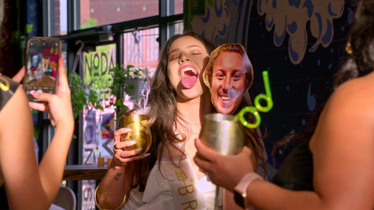 “Love is Blind” star Amy at NoDa Company Canteen in Charlotte, NC.
